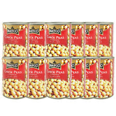 Chick peas boiled 12x400g